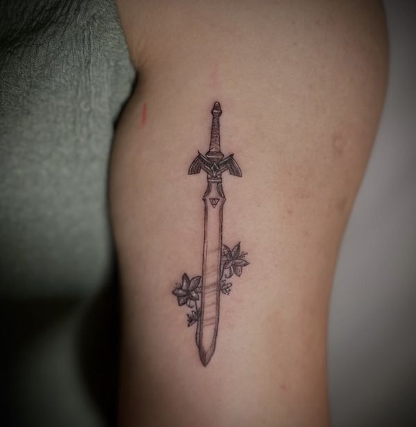 Legend of zelda tattoo by LoLo, on the inner arm