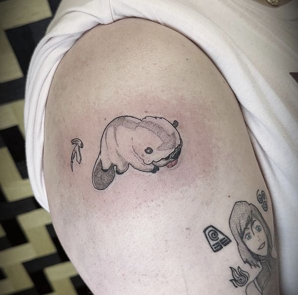 Appa custom tattoo by LoLo, on the shoulder
